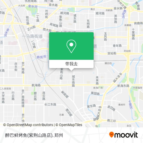 醉巴鲜烤鱼(紫荆山路店)地图