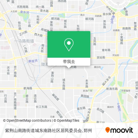 紫荆山南路街道城东南路社区居民委员会地图