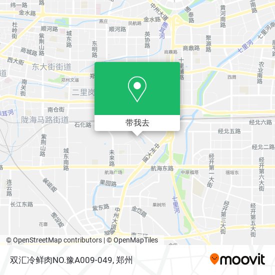 双汇冷鲜肉NO.豫A009-049地图