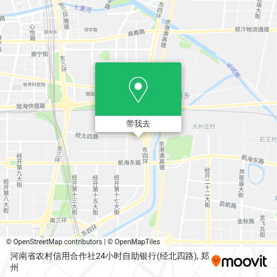 河南省农村信用合作社24小时自助银行(经北四路)地图