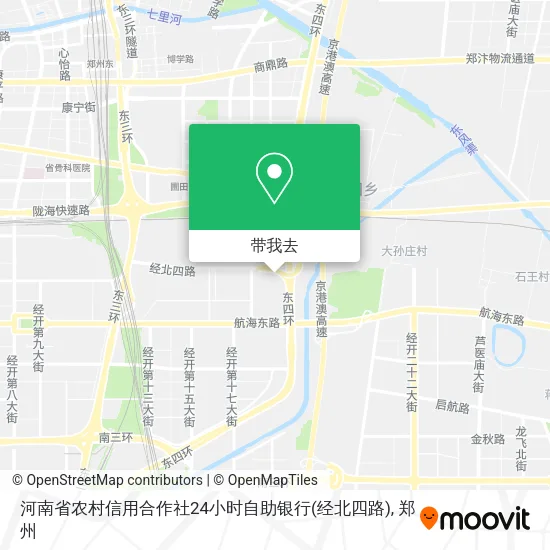 河南省农村信用合作社24小时自助银行(经北四路)地图
