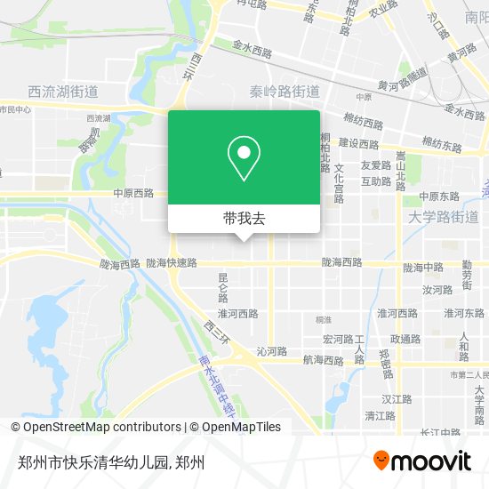 郑州市快乐清华幼儿园地图
