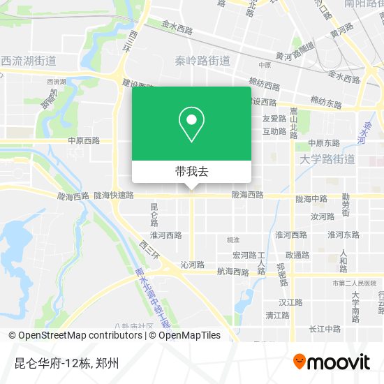 昆仑华府-12栋地图