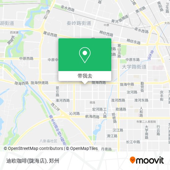 迪欧咖啡(陇海店)地图