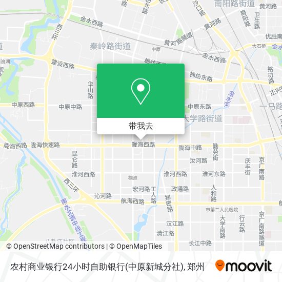 农村商业银行24小时自助银行(中原新城分社)地图