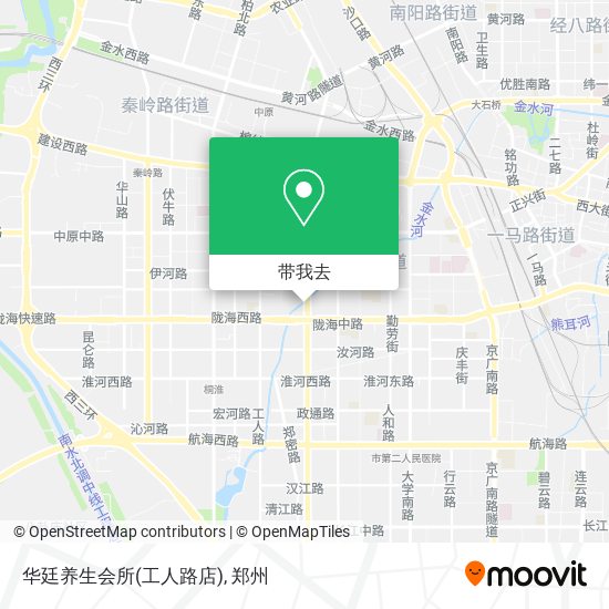 华廷养生会所(工人路店)地图