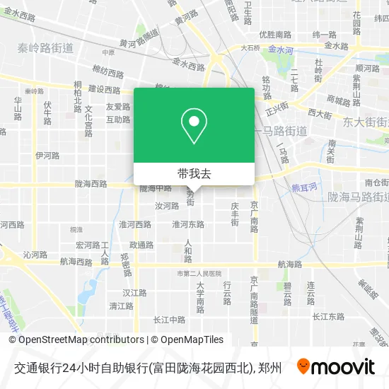 交通银行24小时自助银行(富田陇海花园西北)地图