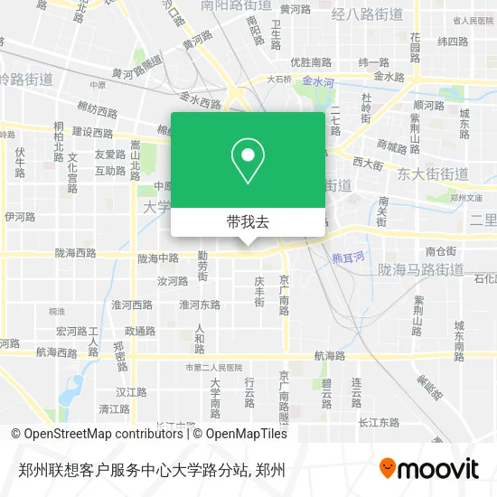 郑州联想客户服务中心大学路分站地图
