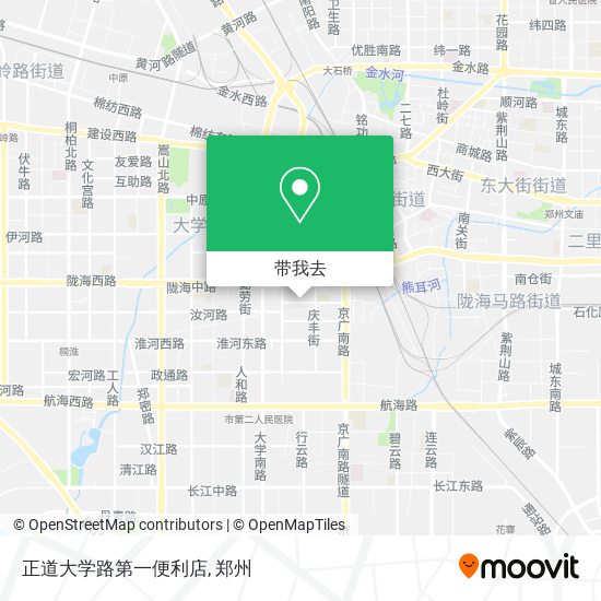 正道大学路第一便利店地图