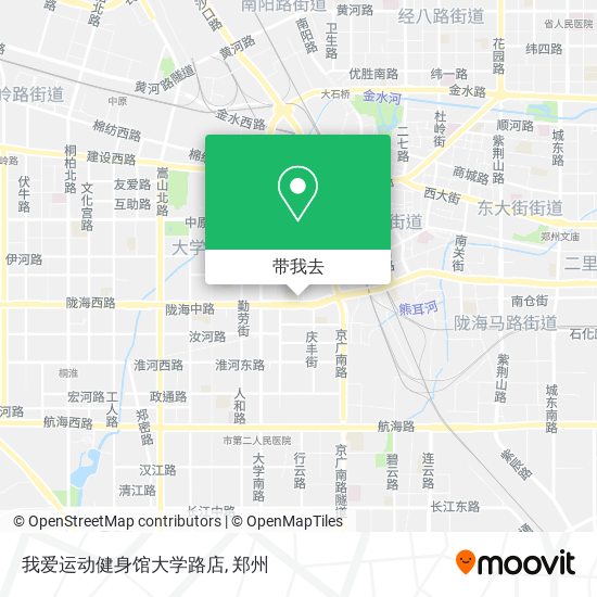 我爱运动健身馆大学路店地图