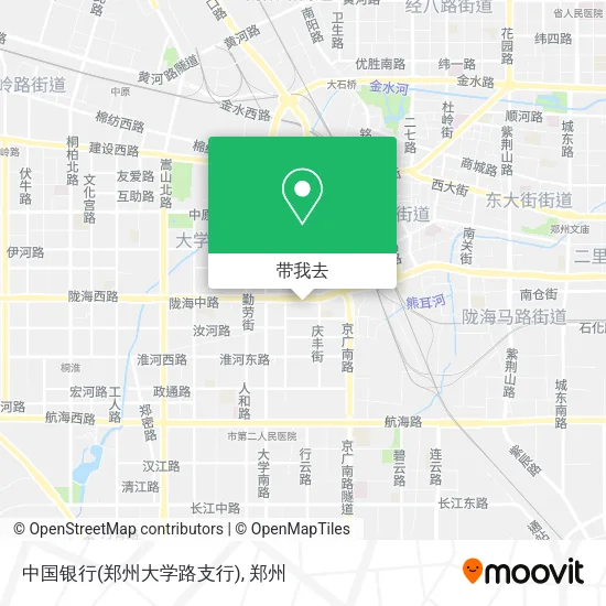 中国银行(郑州大学路支行)地图
