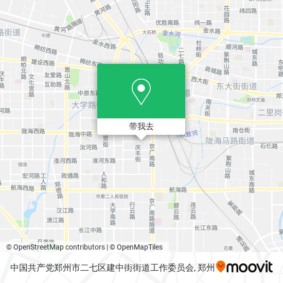 中国共产党郑州市二七区建中街街道工作委员会地图