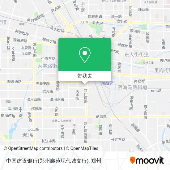 中国建设银行(郑州鑫苑现代城支行)地图