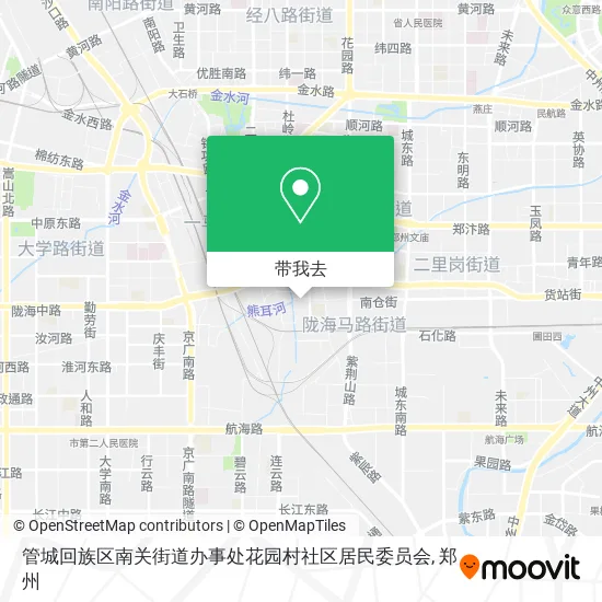 管城回族区南关街道办事处花园村社区居民委员会地图