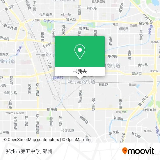 郑州市第五中学地图