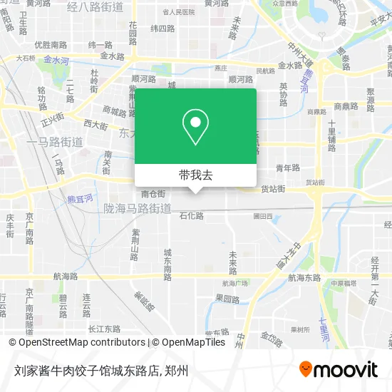 刘家酱牛肉饺子馆城东路店地图