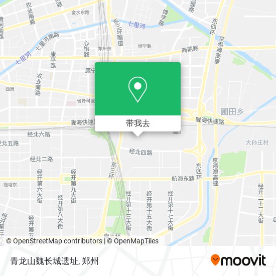 青龙山魏长城遗址地图
