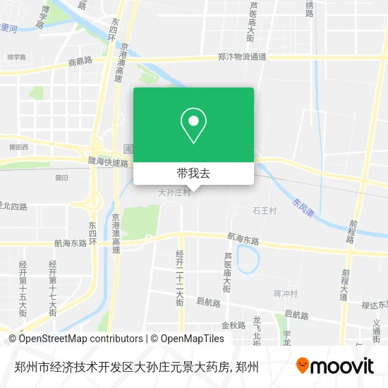 郑州市经济技术开发区大孙庄元景大药房地图