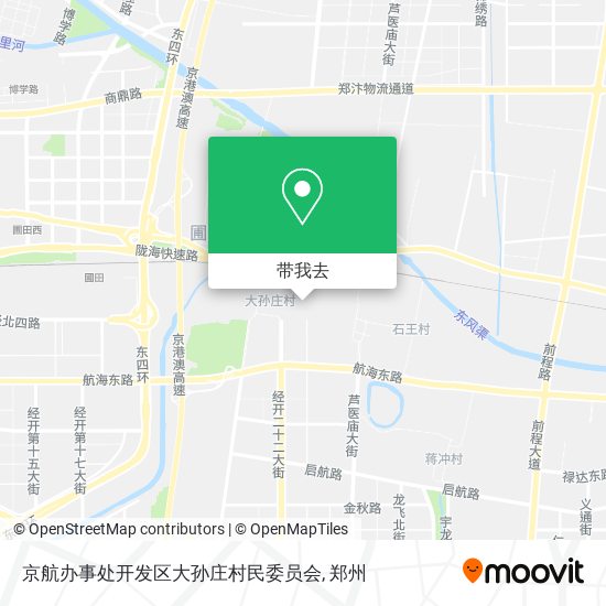 京航办事处开发区大孙庄村民委员会地图