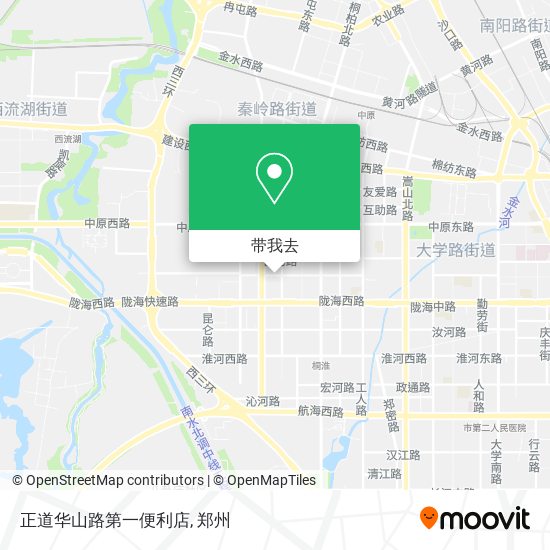 正道华山路第一便利店地图