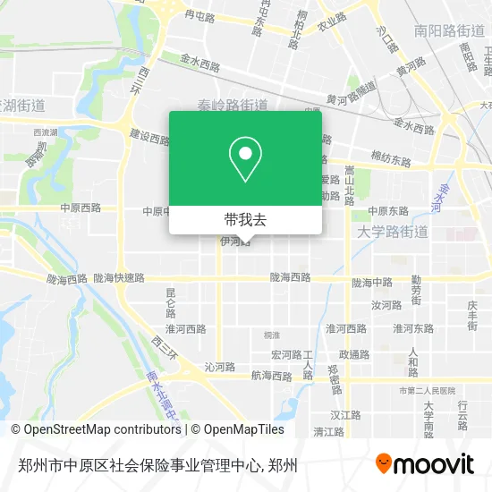 郑州市中原区社会保险事业管理中心地图