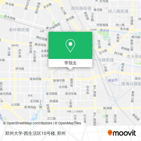 郑州大学-西生活区10号楼地图