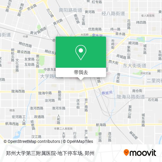 郑州大学第三附属医院-地下停车场地图