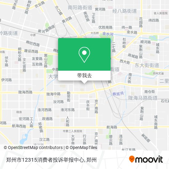 郑州市12315消费者投诉举报中心地图