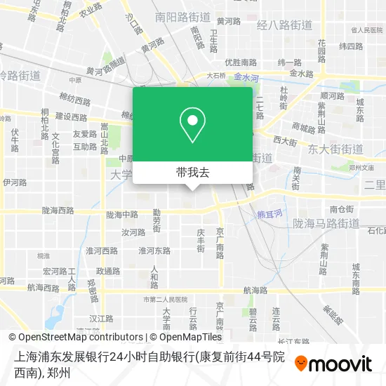 上海浦东发展银行24小时自助银行(康复前街44号院西南)地图