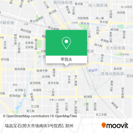 瑞晶宝石(郑大市场南街3号院西)地图