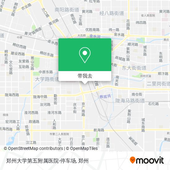郑州大学第五附属医院-停车场地图