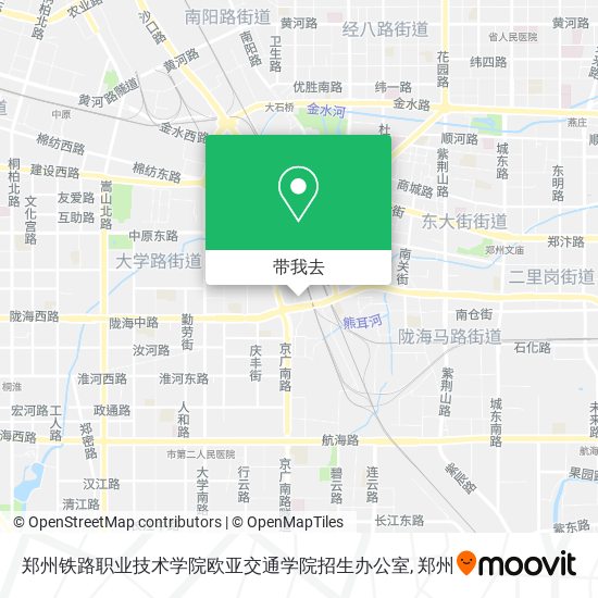 郑州铁路职业技术学院欧亚交通学院招生办公室地图