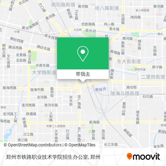 郑州市铁路职业技术学院招生办公室地图