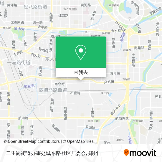 二里岗街道办事处城东路社区居委会地图