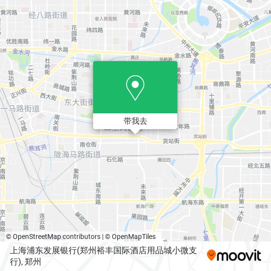 上海浦东发展银行(郑州裕丰国际酒店用品城小微支行)地图