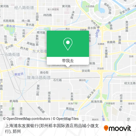 上海浦东发展银行(郑州裕丰国际酒店用品城小微支行)地图