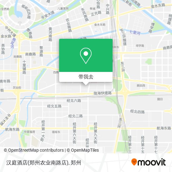 汉庭酒店(郑州农业南路店)地图