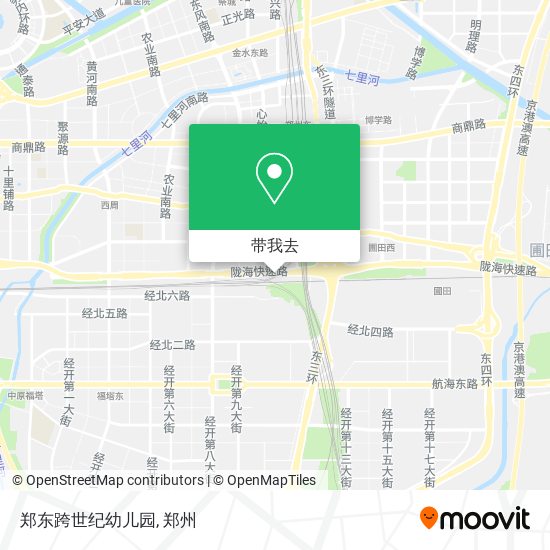 郑东跨世纪幼儿园地图