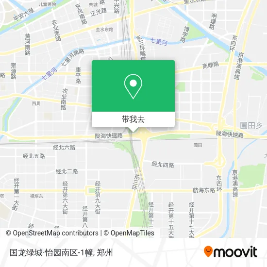 国龙绿城·怡园南区-1幢地图