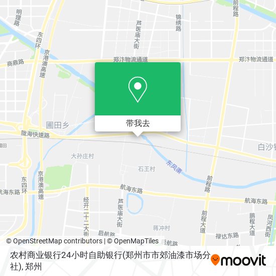 农村商业银行24小时自助银行(郑州市市郊油漆市场分社)地图