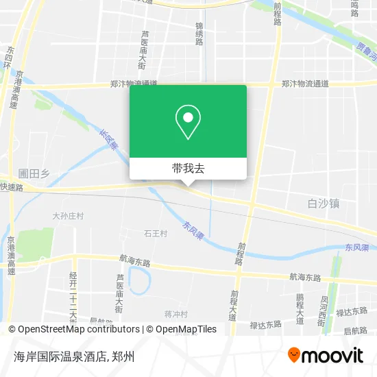 海岸国际温泉酒店地图