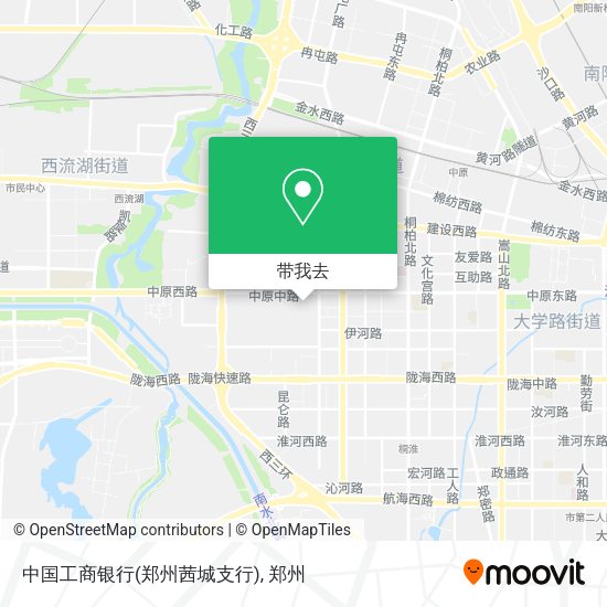 中国工商银行(郑州茜城支行)地图