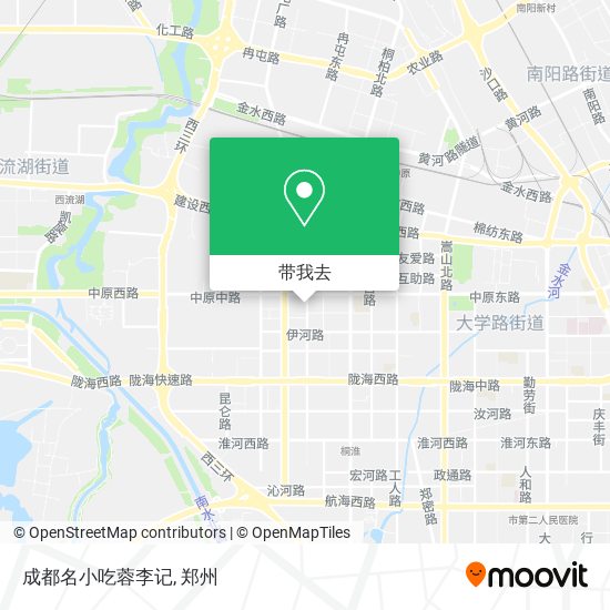 成都名小吃蓉李记地图