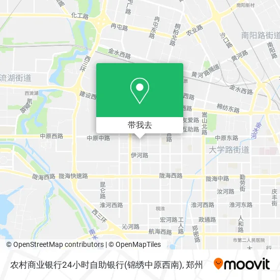农村商业银行24小时自助银行(锦绣中原西南)地图