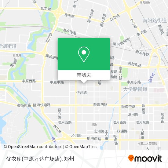 优衣库(中原万达广场店)地图