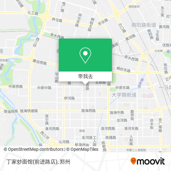 丁家炒面馆(前进路店)地图
