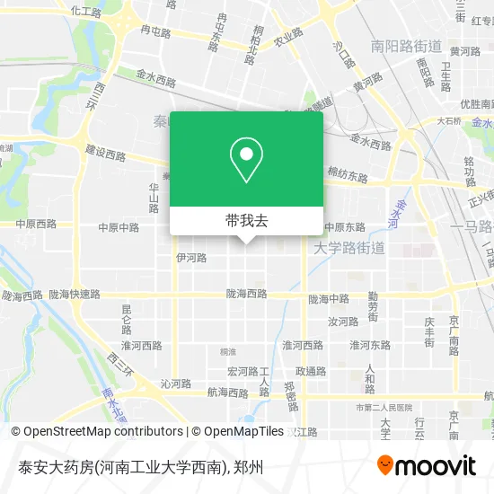 泰安大药房(河南工业大学西南)地图