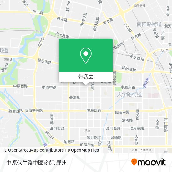 中原伏牛路中医诊所地图