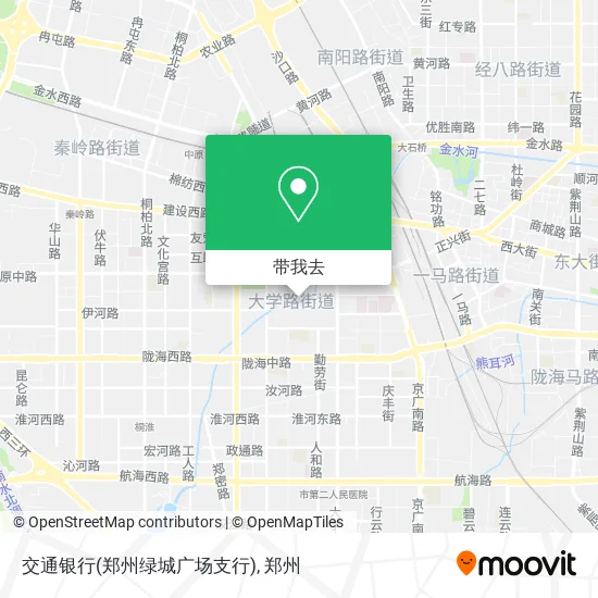 交通银行(郑州绿城广场支行)地图