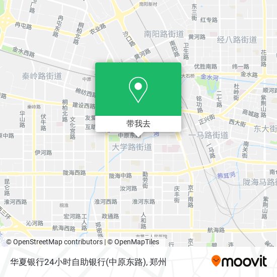 华夏银行24小时自助银行(中原东路)地图